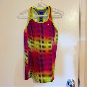 Nike dri-fit tank with built in bra